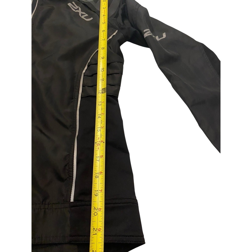2XU Mens Cycling Jacket Windproof Reflective Black Full Zip Running Outerwear S - Picture 6 of 8